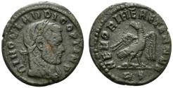 Ancient Coins - Divus Claudius II (died AD 270). Æ Half Follis. Rome, 317-8.  R/ EAGLE