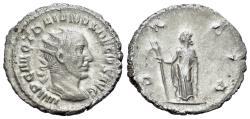Ancient Coins - Trajan Decius (AD 249-251). AR Antoninianus. Rome mint, 1st officina. 3rd-4th emissions, AD 250. R/ DACIA