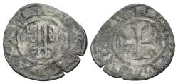 World Coins - Italy, PAPAL STATE Montefiascone. Giovanni XXII (1316-1334). Denaro Paparino. Keys. R/ Cross