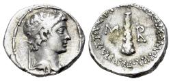Ancient Coins - Kings of Cappadocia. Archelaos Philopatris Ktistes (36 BC-AD 17). AR Drachm. R/ CLUB