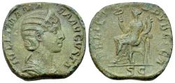 Ancient Coins - Julia Mamaea (Augusta, AD 222-235). Æ Sestertius. Rome mint. 11th emission of Severus Alexander, AD 230. R/ FELICITAS
