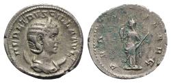 Ancient Coins - Herennia Etruscilla (Augusta 249-251). AR Antoninianus - Rome - R/ Pudicitia