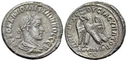 Ancient Coins - Philip II (AD 247-249). Seleucis and Pieria, Antioch. AR Tetradrachm R/ EAGLE