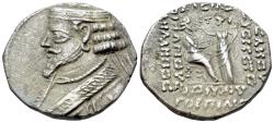 Ancient Coins - Kings of Parthia, Phraatakes (c. 2 BC-AD 4). BI Tetradrachm. Seleukeia on the Tigris, year 310 (August 2 BC).