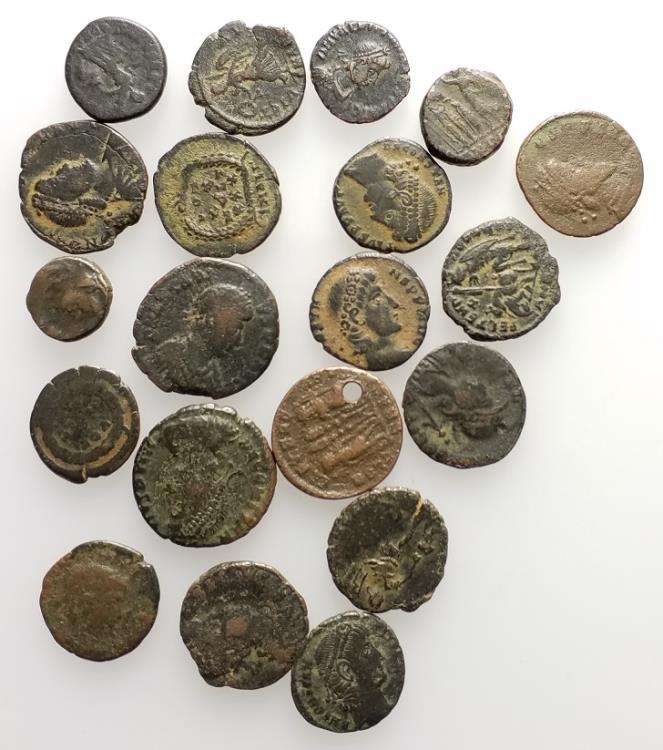 Group of 20 Late Roman Imperial Æ coins, to be catalog | Roman Imperial ...