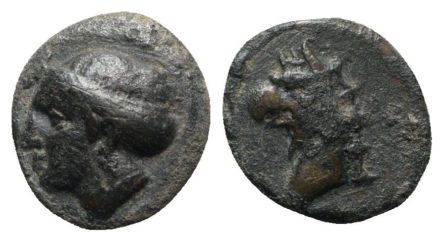 Ionia Phokaia C 300 Ae Female Head Griffin Head Greek Coins