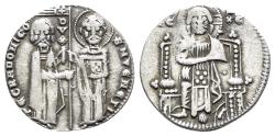 World Coins - Italy, Venezia (Venice). Pietro Gradenigo (1289-1311). AR Grosso. Doge and S. Marco  R/ Christ, nimbate, seated facing