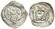 World Coins - AUSTRIA, Heiligenkreuz. AR Freisacher Pfennig. Struck before 1240.
