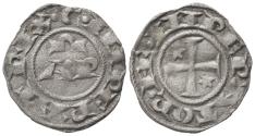 World Coins - Italy, Brindisi. Enrico VI (1190-1198). BI Denaro. AP. R/ Cross