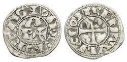 World Coins - France, Béarn (Lordship). Anonymous (1080-1250) AR Obol. Morlaàs mint.