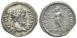 Ancient Coins - Septimius Severus (193-211). AR Denarius. R/ VIRTUS
