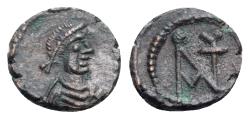 Ancient Coins - Anastasius I (AD 491-518). Æ Nummus. Constantinople, 491-498. R/ Monogram of Anastasius