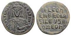 Ancient Coins - Leo VI (886-912). Æ 40 Nummi - Constantinople