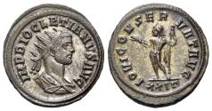 Ancient Coins - Diocletian (AD 284-305). BI Antoninianus. Rome. R/ JUPITER EXTREMLY FINE Ex V. C. Vecchi & Son