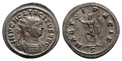 Ancient Coins - Tacitus (275-276). Radiate - Ticinum - R/ Mars