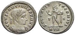Ancient Coins - Constantine I (307/310-337). Æ Follis. Treveri, AD 316. R/ SOL Ex trésor de Chitry, exemplaire n 1355
