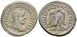 Ancient Coins - Philip I (244-249). Seleucis and Pieria, Antioch. BI Tetradrachm, AD 249. R/ EAGLE