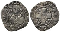 World Coins - Papal State - Italy. Rome. Martino V (1417-1431). AR Bolognino. Facing bust. R/ U R B I