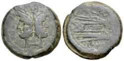 Ancient Coins - ROME REPUBLIC A. Caecilius (169-158 BC) Æ As. - A. CAE series.