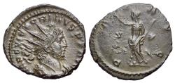 Ancient Coins - Victorinus (AD 269-271). AE Radiate / Antoninianus. Treveri, 269-270. R/ PAX