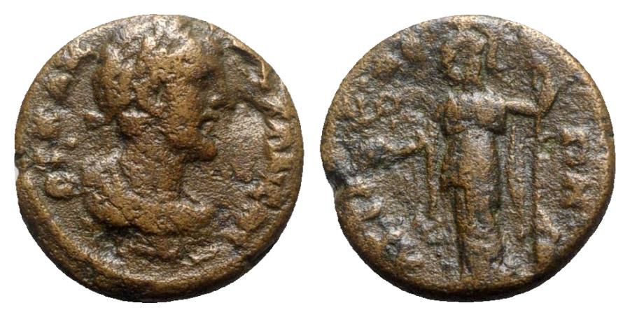Antoninus Pius 138 161 Pamphylia Attalea Ae R Athena Rare