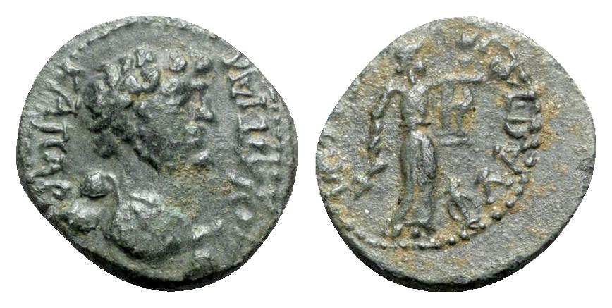 Domitian Caesar 69 81 Lydia Flavia Philadelphia Ae R Apollo