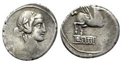 Ancient Coins - Q. Titius, Rome, 90 BC. AR Denarius