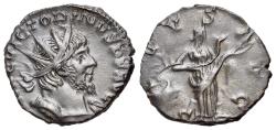 Ancient Coins - Victorinus (Romano-Gallic Emperor, AD 269-271). Æ Radiate / Antoninianus. Cologne mint. 2nd emission, circa mid AD 269-circa early 270. R/ SALUS