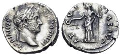 Ancient Coins - Hadrian (AD 117-138) AR Denarius. Rome mint. R/ AEQUITAS