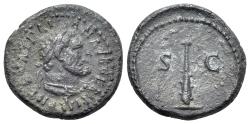 Ancient Coins - Trajan (98-117). Æ Quadrans. Rome, c. 98-102. R/ CLUB