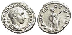 Ancient Coins - Gordian III (238-244). AR Denarius. Rome, AD 240. R/ DIANA LVCIFERA - EXTREMELY FINE