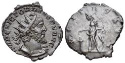 Ancient Coins - Victorinus. Romano-Gallic Emperor (AD 269-271). Æ Antoninianus. Colonia Agrippinensis, AD 270. R/ PIETAS