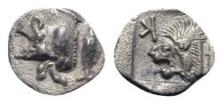 Ancient Coins - Mysia, Kyzikos, c. 450-400 BC. AR Obol