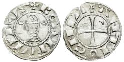 Ancient Coins - CRUSADERS, Antioch. Bohémond III. 1163-1201. AR Denier. Class C. Struck circa 1163-1188.