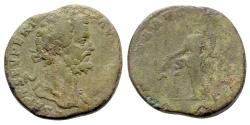 Ancient Coins - Septimius Severus (193-211). Æ Sestertius - R/ Annona