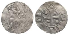 World Coins - France, Provins et Sens. Thibaut II (1125-1152). BI Denier