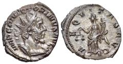 Ancient Coins - Victorinus (Romano-Gallic Emperor, AD 269-271). BI Antoninianus, Cologne, summer 269. R/ AEQUITAS