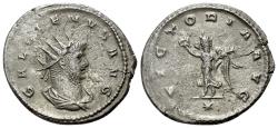 Ancient Coins - Gallienus (AD 253-268). Antoninianus. Antioch, 260-8.  R/ VICTORY