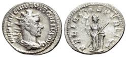 Ancient Coins - Trebonianus Gallus (251-253). AR Antoninianus. Rome, 251-3.  R/ FELICITAS