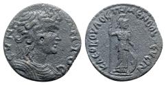 Ancient Coins - Phrygia, Temenothyrae. Pseudo-autonomous issue, time of Valerian I and Gallienus, 253-260. Æ Tetrassarion