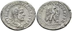 Ancient Coins - Philip I (AD 244-249). Seleucis and Pieria, Antioch. BI Tetradrachm. AD 249. R/ EAGLE RARE