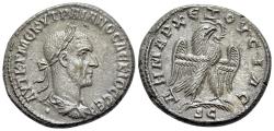 Ancient Coins - Trajan Decius (AD 249-251). Seleucis and Pieria, Antioch. AR Tetradrachm R/ EAGLE