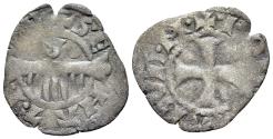 World Coins - Italy, PAPAL STATE Rome. Senate, c. 14th-15th century. BI Denaro Provisino. Comb; star-S-crescent R/ Cross