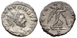 Ancient Coins - Claudius II Gothicus (AD 268-270). BI Antoninianus. Mediolanum (Milan) mint. R/ VICTORY