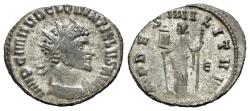 Ancient Coins - Quintillus. AD 270. Antoninianus. Rome mint, 5th officina. / FIDES