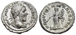 Ancient Coins - Macrinus (AD 217-218). AR Denarius. Rome, AD 218. R/ PROVIDENTIA