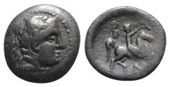 Ancient Coins - Kings of Macedon, Antigonos II Gonatas (277/6-239 BC). Æ 19.5mm. Uncertain Macedonian mint.  R/ Horseman riding