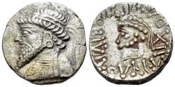 Ancient Coins - Kings of Elymais, Kamnaskires V (c. 54/3-33/2 BC). AR Tetradrachm. Seleukeia on the Hedyphon.