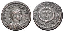 Ancient Coins - Constantine II (Caesar, 317-337). Æ Follis. Ticinum. R/  VOT/•/X
