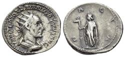 Ancient Coins - Trajaus Decius (AD 249-251). AR Antoninianus. Rome. R/ DACIA